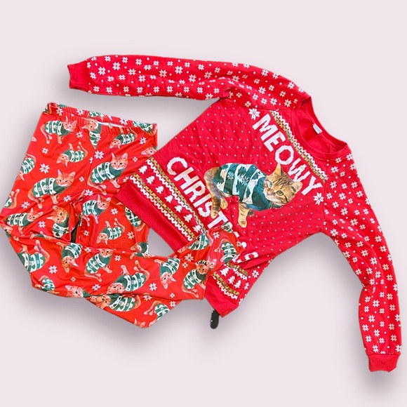 Small ugly Christmas cat sweater and matching leggings - Picture 6 of 6
